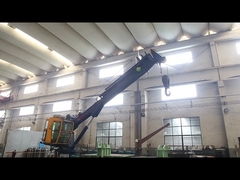 1T Hydraulic Ship Slewing Jib Telescopic Boom Crane