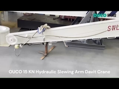 OUCO Hydraulic Single Arm Slewing Davit Untuk Kapal Penyelamat